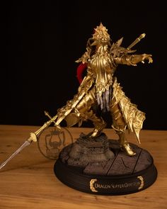 Dragon Slayer Ornstein Statue, Dark Souls Figurines, Dark Souls Boss Sculpture, 12'' Collectible  figure, Video Games Gift,  Dragon Slayer Ornstein from dark souls video games I ship statue separately because of safety, you can assemble easily  Handmade professional  painting Made of pla Made to order 12'' height Fast delivery with express shiping  Safety package Collectible art Don't hesitate you can ask me anything if you want this stl file is here my friend shop's https://www.etsy.com/listing Video Games Gift, Professional Paintings, Anime Figurines, Friend Gifts, Dragon Slayer, Dark Souls, Gaming Gifts, Things To Buy, Video Games