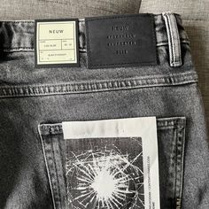 Brand New Lou Slim Jeans Mens Denim Inspiration, Denim Inspiration, Man Ray, Denim Patches, Tapered Jeans, Button Fly Jeans, Brand Tags, Slim Jeans, Fashion Killa