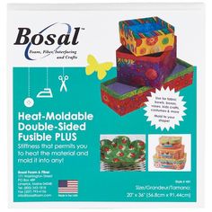 an advertisement for bosal's new products, including cardboards and other crafting supplies