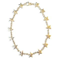 Sterling Silver Star Choker Necklace 16". Hand made Star Choker, Silver Stars, Sterling Silber, Choker, Choker Necklace, Hand Made, Jewelry Necklaces, Collar, Sterling Silver