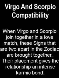 the zodiac sign for virgo and scorpios compatifiaity