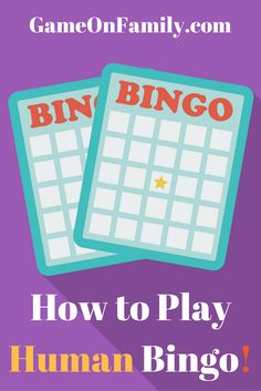 how to play game on family com with the text, how to play human bingo