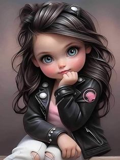 Good Night Love Pictures, Chica Punk, Alternative Disney Princesses, Child Portraits, Beautiful Profile Pictures, Barbie Coloring Pages, Cute Disney Drawings, Cute Small Animals, Beautiful Pink Flowers