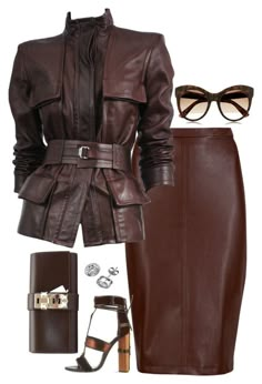 Chique Outfit, Looks Chic, Work Fashion, Look Fashion, Leather Fashion, Classy Outfits, Autumn Winter Fashion, Fashion Inspo Outfits, Chic Outfits