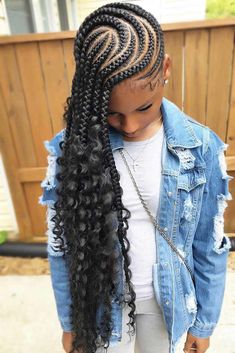 Lemonade Braids Hairstyles, Cornrows Braids For Black Women, Hair Clips 90s, Mohawks, Hot Hair Colors, Braids With Curls, Girls Hairstyles Braids, Black Kids Hairstyles, Braids For Kids