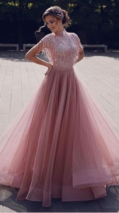 Rose Pink Prom Dresses, Pink Prom Dresses Short, Rainbow Dresses, Pink Evening Gowns, Princess Prom Dresses, Chic Gowns, Pink Prom