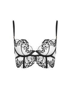 We understand that beauty lies in the details, and the Marisa bra is the perfect example of that. Exquisite floral embroidery adorns this vintage-inspired style, adding a touch of allure and intrigue. Every stitch is meticulously crafted, creating a mesmerising pattern that elevates the bra to a work of art. Whether you're wearing it under a special outfit or simply indulging in a moment of self-admiration, the Marisa bra will make you feel unstoppable. Luxury Bustier Intimates, Thigh Harness, Thigh Chain, Satin Cami, Soft Cup Bra, Lingerie Sets, Neck Chain, Pretty Lingerie, Waist Chain