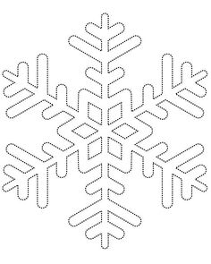 a snowflake is shown in the shape of a cross stitch pattern, which has been