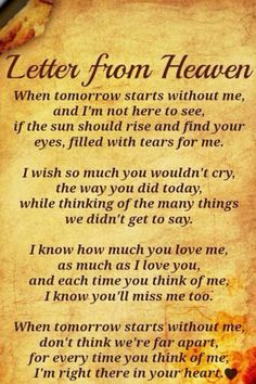 an old parchment paper with the words, letter from heaven