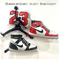 three air jordan basketball shoes on display in front of a white background with the number twenty five