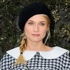 beret style 2014 Hairstyles, Beret Style, Side Ponytail, Braided Hairstyle, Hair Styles 2014, Side Swept, Diane Kruger, Beauty And Fashion, Top 100