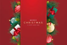 Gradient christmas background Premium Vector Vector Gradient, Christmas Illustration, Merry Christmas And Happy New Year, Christmas Background, Premium Vector, Graphic Resources, Merry Christmas, Table Decorations, Graphic Design