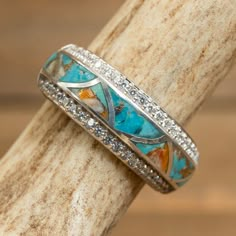 Country Wedding Rings For Women, Western Style Wedding Rings, Turquoise Wedding Ring Set, Country Wedding Rings, Western Wedding Rings, Turquoise Wedding Rings, Native American Wedding, Turquoise Ring Engagement, Western Rings