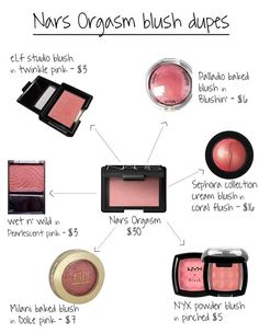 Best Blush, Drugstore Makeup: Nars Orgasm blush dupe: Drugstore Powder Blush, Blush Drugstore, Mac Make Up, Matte Make Up, Best Blush, Make Up Diy, Makeup Favorites, Alat Makeup