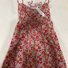 Brand New (With Tags/Never Worn) Auden Mini Dress From For Love And Lemons In A Size Small, Sold Out On The Website. Red Summer/Spring Dress With Floral Print. Willing To Negotiate Price Website Red, Mini Dres, White Lace Mini Dress, Dress With Floral Print, Tie Front Dress, Lace Overlay Dress, Lemon Dress, Rust Dress, Black Velvet Dress