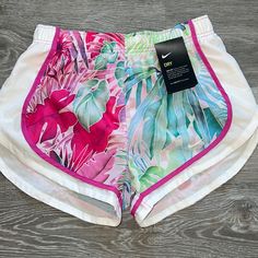 Nike Running Shorts Size Small - Brand New With Tags! Nike Athleisure Athletic Shorts For Beach, Nike Athleisure Beach Athletic Shorts, Nike Beach Bottoms For Beach Season, Nike Beachwear Bottoms For Beach Season, Casual Pink Athletic Shorts For Beach Season, Nike Beachwear Shorts, Nike Summer Beachwear Bottoms, Nike Beachwear Bottoms For Summer, Nike Vacation Shorts