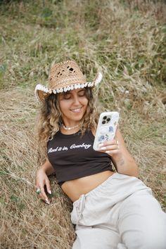 Our OG best selling & viral seashell cowgirl hat, the COWBAE hat.  This hat comes in our Coconut (brown) color way & has hand strung cowrie shells around the entirety of the brim. You can take this hat anywhere, from vacations to concerts this is the ultimate coastal cowgirl staple to dress up any fit. ** Made to order - Please allow for 1-2 week turnaround before shipped out. Beach Cowgirl, Boho Cowgirl, Western Hat, Cowrie Shells, Cowgirl Hat, Hat Handmade, Cowgirl Western, Women Beach, Coastal Cowgirl