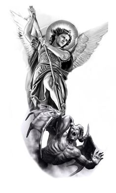 Conquer Tattoo Men, St Lazarus, Angel Warrior Tattoo, Male Statue, Christus Tattoo, Guardian Angel Tattoo Designs, Archangel Michael Tattoo, St Michael Tattoo, Warrior Angel