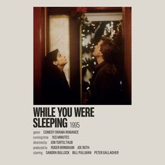 a movie poster for while you were sleeping