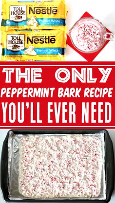 the only peppermint bark recipe you'll ever need is just one bag