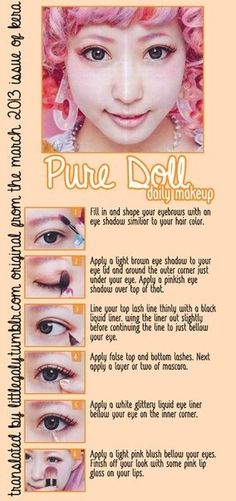 Eye make up Korean Eyes, Korean Makeup Tips, Korean Beauty Tips, Korean Makeup Look, Anime Makeup, Makeup Stuff