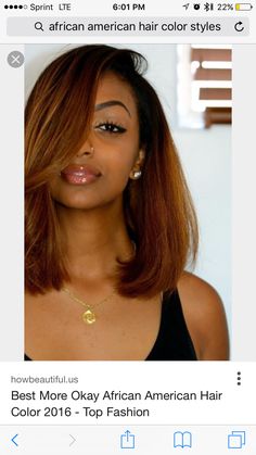 Autumn Hair Color For Black Women, African American Bobs Hairstyles, Short Hair Styles African American, Mayvenn Hair, Natural Hair Shampoo, Short Hair Balayage, Trendy Hair Color, Hair Color Highlights, Silk Press