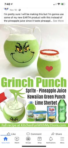 an advertisement for grin punch on the app store