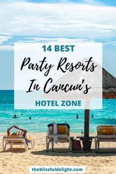 These are some of the best party resorts in Cancun. Some are all-inclusive, adult-only, and kid-friendly. The best party resorts for singles in Cancun, the best adults-only party resorts in Mexico, and more. Best Cancun Resorts, Beach Travel Checklist, Hard Rock Hotel Cancun, Resorts In Mexico, Cancun All Inclusive, Travel Destinations In India, Riu Palace, Travel Destinations Photography, Best All Inclusive Resorts