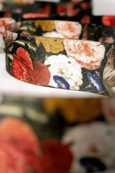 Floral Webbing Belt with Utility Buckle Utility Buckle, Flower Belt Buckle, Folk Style Multicolor Fabric Belt, Folk Multicolor Embroidered Belt, Artisan Multicolor Fabric Belt, Multicolor Folk Fabric Belt, Chicago Usa, Webbing Belt, Wardrobe Staples