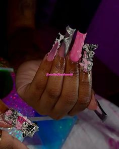 pink , nail designs