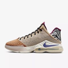 Retail Price: $160 Size: 3 Different Available Color: Safari Condition: New In Box Release Date 06/13/2022 Product Description The Nike Lebron 19 Low Safari Invites You To Unleash Your Wild Side. This Sneaker's Blue, Pink, And Volt Colorway Is A Nod To The Adventurous Spirit Of Safari Explorations, Mirroring Lebron James's Fearless Dominance On The Basketball Savannah. With A Design That Emphasizes Natural Instincts And Lebron's Predatory Precision, The Lebron 19 Low Safari Offers A Max Air Unit Luxury Low-top Adidas Basketball Shoes, Luxury Basketball Sneakers With Boost Midsole, Luxury Low-top Basketball Shoes With Studded Outsoles, Luxury Basketball Shoes With Vulcanized Sole, Luxury Men's Basketball Shoes With Boost Midsole, Luxury Low-top Basketball Shoes With Textured Sole, Luxury Basketball Shoes With Gum Sole, Luxury Men's Basketball Shoes With Textured Sole, Luxury Basketball Shoes With Boost Midsole For Training