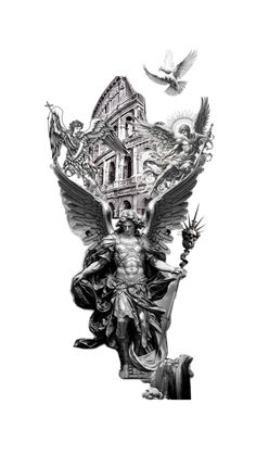 TATOO rim grec Atlas Tattoo, Left Arm Tattoos, Tattoo Japanese Style, Archangel Tattoo, M Tattoos, Realistic Tattoo Sleeve, Statue Tattoo