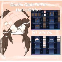 Gacha Hair Accessories Ideas, Aesthetic Gacha Club Hair, Cute Gacha Club Hair, Gacha Club Accessories Ideas, Gacha Oc Hair Ideas, Gacha Hair Ideas, Gacha Club Hair Ideas