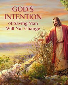 the cover of god's intention of saving man will not change