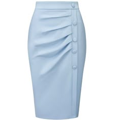 Hobemty Women's Pencil Skirt High Waist Pleated Front Work Midi Skirts : Target Elegant High Waist Mini Skirt With Button Closure, Elegant Office Mini Skirt With Button Closure, Elegant Mini Skirt With Button Closure For Office, Elegant Fitted Mini Skirt With Buttons, Workwear Fitted Pleated Mini Skirt, Fitted High Waist Mini Skirt With Button Closure, High Waist Fitted Pencil Skirt With Buttons, Fitted Pencil Skirt With Buttons, Fitted High Waist Skirt With Side Buttons