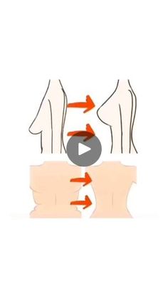 a video demonstrating how to use the correct posture for back and neck pain, with arrows pointing