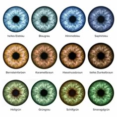 an image of many different colored eyeballs in the same color as they appear to be