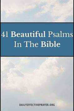 the words, 4 beautiful palms in the bible on top of a blue sky with clouds