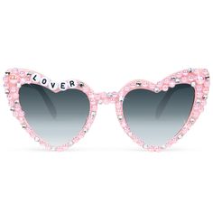 PRICES MAY VARY. [Fan Focused Design]: These heart-shaped sunglasses feature specially hand-pasted letters that create a sparkling, exquisite design, ensuring you're the most eye-catching person in any crowd. [A Gift to Cherish]: Who wouldn’t love these stunning heart sunglasses? Perfect for fans, they blend style and sentiment, making them an ideal gift. [Complete Eye Protection]: With a UV mirror coating, these heart sunglasses block 100% of harmful UVA, UVB, and UVC rays, ensuring your eyes a Lover Glasses Taylor Swift, Taylor Swift Heart Shaped Glasses, Taylor Swift Heart Shaped Sunglasses, Lover Glasses, Rhinestone Heart Sunglasses, Pink Heart Shaped Sunglasses, Rhinestone Glasses, Heart-shaped Sunglasses With Mirrored Lenses For Spring, Sunglasses Retro