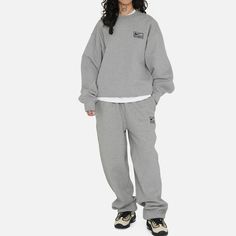 Nike Fleece Pants x Stussy 'Dark Gray Heather' DO9341-063 (Unisex/Crossover/Solid Color) Stussy Nike Joggers, Nike Stussy Sweatpants, Stussy Sweatpants, Grey Sweatsuit, Nike X Stussy, Stussy Nike, Nike Stussy, Nike Jumper, Stussy Hoodie