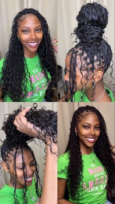 Water Wave Braids, Lob Ideas, Boho Knotless Braids Hairstyles, Human Hair For Braiding, Boho Knotless Braids, Boho Knotless