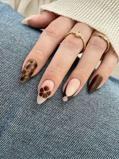 Brown Nails Design, Classy Acrylic Nails, Soft Nails, Brown Nails, Fire Nails, Dream Nails