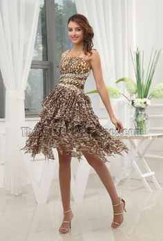 party outfits dress Champagne Graduation, 15 Birthday Dresses, Leopard Wedding, Tea Length Wedding Dresses, Cocktail Prom Dress, Nightclub Dress, 15 Birthday, Prom After Party, Dresses Dinner Party