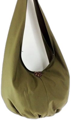 Khaki Canvas Hobo Bag Tote, Khaki Canvas Hobo Shoulder Bag, Handmade Green Canvas Shoulder Bag, Khaki Hobo Shoulder Bag For Everyday Use, Bohemian Canvas Hobo Bag For Daily Use, Canvas Bohemian Hobo Bag For Daily Use, Green Cotton Hobo Bag For Travel, Green Canvas Hobo Tote Bag, Green Canvas Tote Hobo Bag