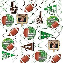 an image of football party decorations