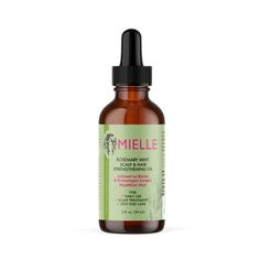 Rosemary Hair Strengthening Oil, Scalp Oil for Hair Growth- MIELLE Organic Hair Oil, Length Retention, Rosemary Hair, Mint Oil, Oil For Hair, Scalp Oil, Healthy Scalp