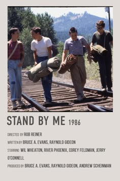 the poster for stand by me starring actors