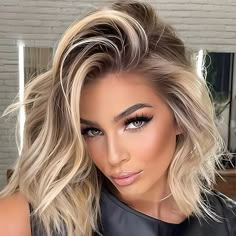 Hollywood Hair, Dirty Blonde Hair, Haircuts For Medium Hair, Haircut For Thick Hair, Medium Hair Cuts, Medium Length Hair Cuts, Blonde Hair Color, Lace Wig, Cute Hair