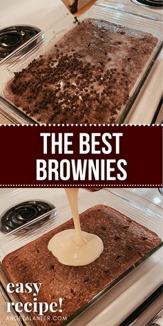 the best brownies are made with easy ingredients