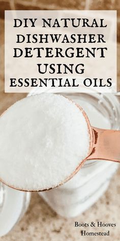 diy natural dishwasher detergent using essential oils